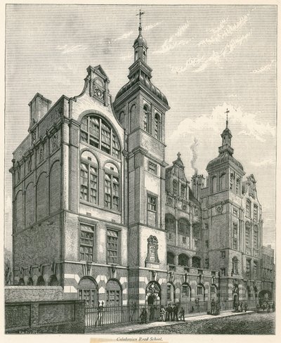 Caledonian Road School, London von Henry William Brewer